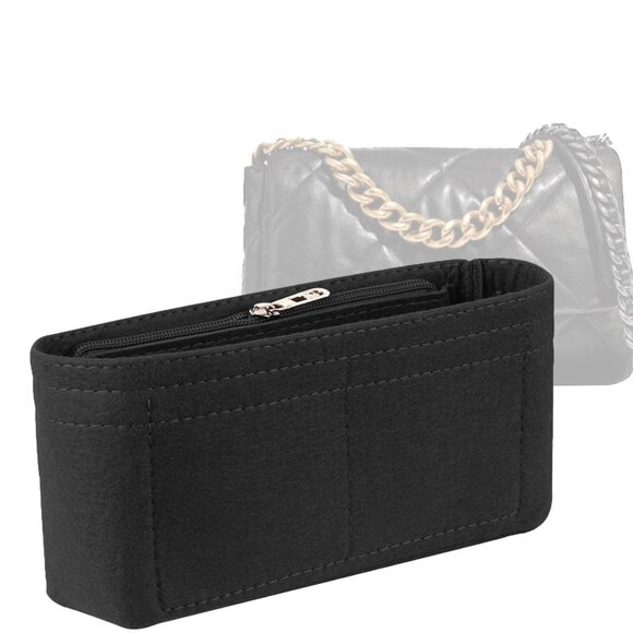 Lckaey Handbags - Purse Organizer Insert for Chanel 19 Bag Flap Large bag Organizer